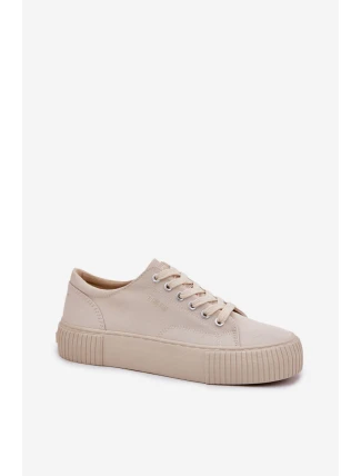 Dámské Textilní Tenisky Big Star RR274407 Béžové