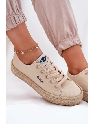 Dámské tenisky s pletením Lee Cooper LCW-25-44-3215 Béžové