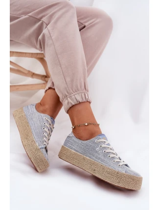 Dámské Tenisky Na Platformě S Pletením Lee Cooper LCW-25-02-3284 Světle Béžové