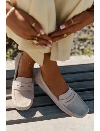 Semišové Dámské Mokasíny Big Star RR274947 Béžové