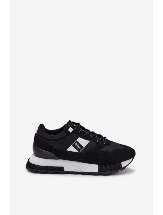 Zateplené pánské sneakers na platformě Lee Cooper LCJ-25-03-3378M černé