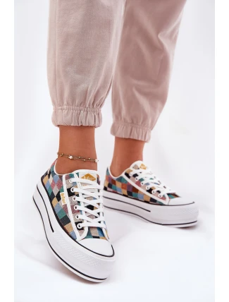 Vzorované Dámské Tenisky Na Platformě Lee Cooper LCW-25-31-3441L Multikolor Vzorované Dámské Tenisky Na Platformě Lee Cooper LCW-25-31-3441L Multikolor