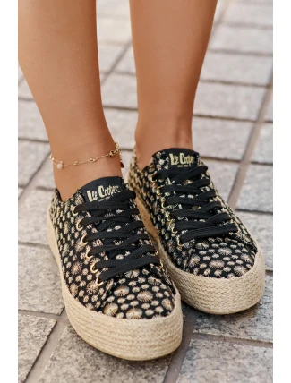 Vzory tenisky dámské na platformě s pletením Lee Cooper LCW-25-08-3647L černé