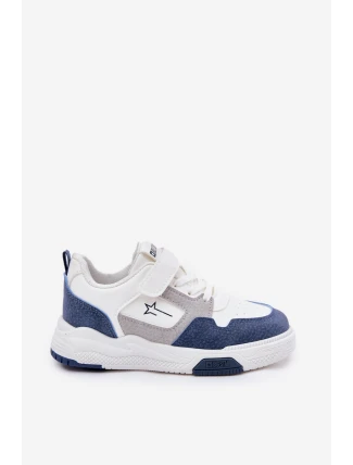 Lehké dětské sneakersy Big Star RR374052 Bílo-Modré