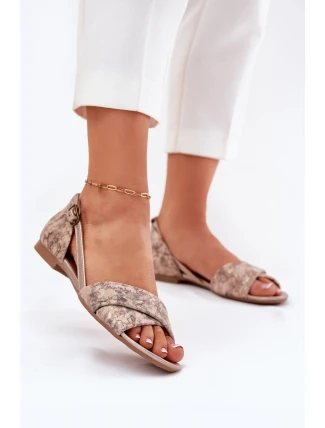 Kožené Sandály S Květinami Maciejka 04614-43 Tmavě Modré