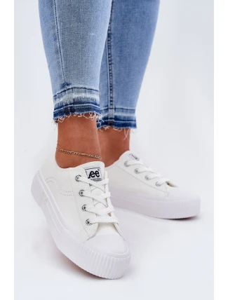 Dámské Tenisky Na Platformě Bílé LEE ISLA C WOMEN LOW 50251001
