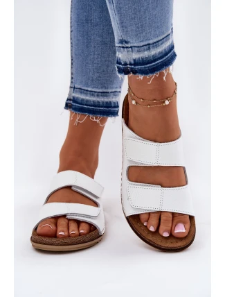 Dámské Kožené Sandály Inblu Bílé AA0005GU