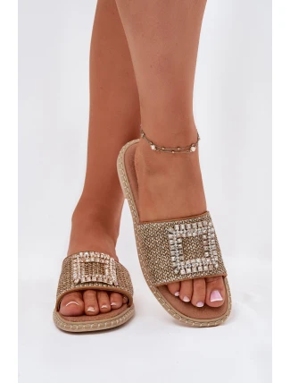 Dámské Plátěné Sandály S Pletením A Dekorací Béžové Artiker 56C1337