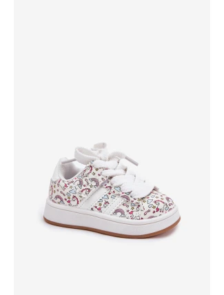 Dívčí Sportovní Boty S Motivem Jednorožce Bílé Ilana