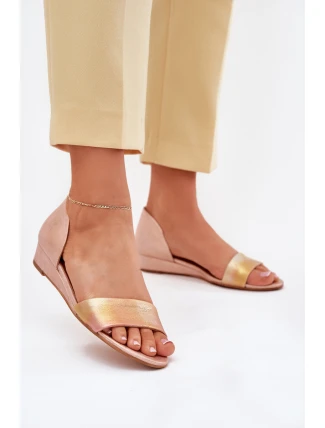 Kožené sandály Maciejka 01971-72 růžové zlato