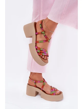 Dámské kožené sandály Maciejka 06990-39 Multikolor