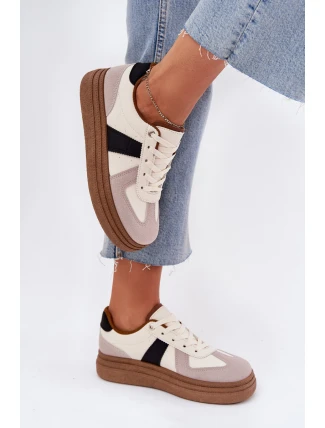 Dámské tenisky na platformě béžové Dovina