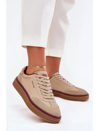 Dámské Kožené Tenisky Daniel Lopez Just Dare SS2D4007 Béžové