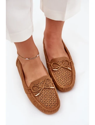 Dámské Mokasíny S Vzorovaným Designem A Šněrováním Camel Mirisa Dámské Mokasíny S Vzorovaným Designem A Šněrováním Camel Mirisa