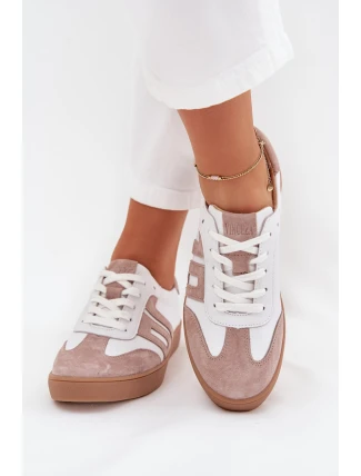 Dámské Kožené Tenisky Vinceza 79557 Bílá-Bežová