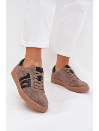 Dámské Semišové Tenisky Vinceza 79557 Tmavě Béžové