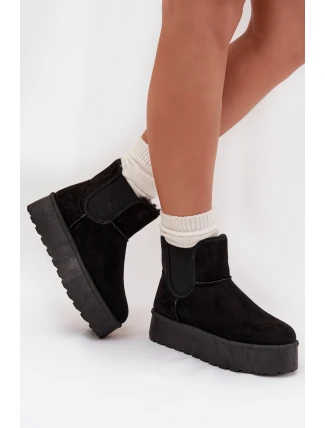 Dámské Sněhule S Elastickým Vložením Černé Kiora