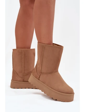 Dámské Zimní Boty S Teplým Kožíškem Hnědé Abrams Dámské Zimní Boty S Teplým Kožíškem Hnědé Abrams