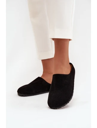 Dámské pantofle na platformě černé Sylviane