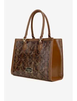 Kabelka Zvířecí vzor NOBO BAG6150-M17 Hnědá Kabelka Zvířecí vzor NOBO BAG6150-M17 Hnědá
