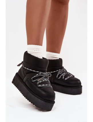 Sněhule na platformě D.Franklin DFSH371015 Černé Sněhule na platformě D.Franklin DFSH371015 Černé