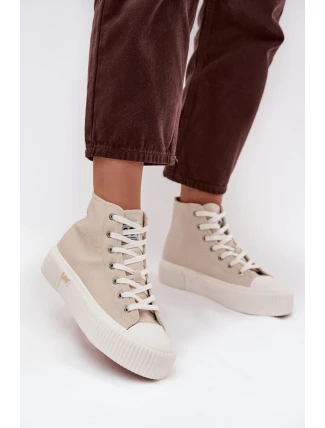 Dámské tenisky Na platformě LEE 50253002.35E ISLA WOMEN MID Béžové