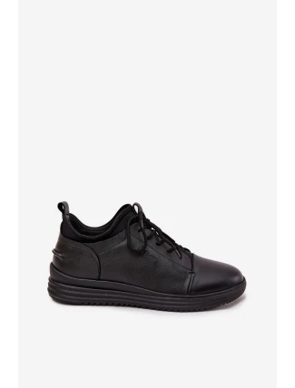 Kožené pánské polobotky Lee Cooper LCJ-26-33-3964 Černé