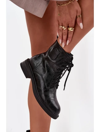 Kožené dámské workery s ozdobným detailem Maciejka K7180-01 Černé Kožené dámské workery s ozdobným detailem Maciejka K7180-01 Černé