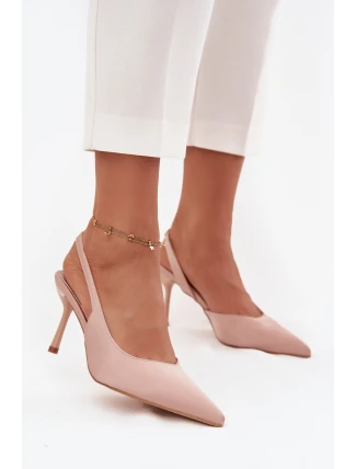 Pátečky s odhalenými patami Béžové Lenira