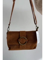 Kožená Semišová Malá Taška Camel Jessel