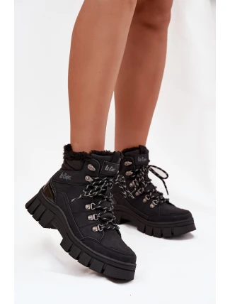 Zateplené dámské vysoké boty Lee Cooper LCJ-25-31-3911 Černé