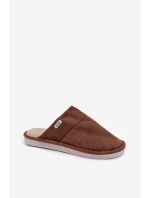 Pánské hnědé pantofle Selomir