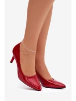 Lakované Lodičky Sergio Leone 1336 Červené Lakované Lodičky Sergio Leone 1336 Červené