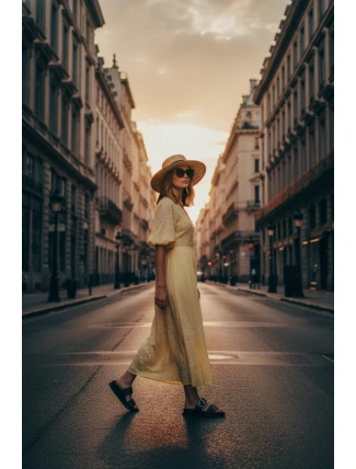 Dámské pantofle se zlatým sponou Černé Fiorisse