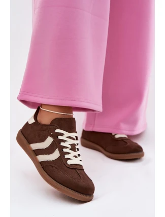 Dámské tenisky z eko semiše čokoládové Jesavella