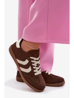 Dámské tenisky z eko semiše čokoládové Jesavella