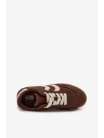 Dámské tenisky z eko semiše čokoládové Jesavella