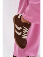 Dámské tenisky z eko semiše čokoládové Jesavella