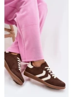 Dámské tenisky z eko semiše čokoládové Jesavella