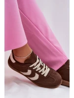 Dámské tenisky z eko semiše čokoládové Jesavella