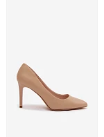 Eko Kožené Podpatky Sergio Leone 1339 Béžové