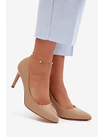 Eko Kožené Podpatky Sergio Leone 1339 Béžové