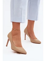 Eko Kožené Podpatky Sergio Leone 1339 Béžové