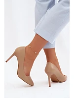 Eko Kožené Podpatky Sergio Leone 1339 Béžové