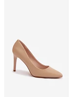 Eko Kožené Podpatky Sergio Leone 1339 Béžové