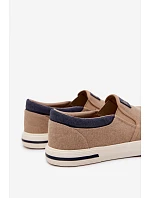 Pánské tenisky Slip On Lee Cooper LCW-26-02-4089 Béžové Pánské tenisky Slip On Lee Cooper LCW-26-02-4089 Béžové
