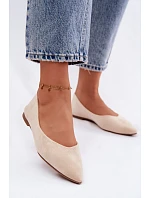 Baleríny Béžové z Eko Semiše Lelisa
