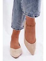 Baleríny Béžové z Eko Semiše Lelisa