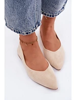 Baleríny Béžové z Eko Semiše Lelisa