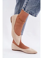 Baleríny Béžové z Eko Semiše Lelisa